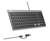 Unitek SlimTap Lekka klawiatura przewodowa biurowa - 1540407 - zdjęcie 3